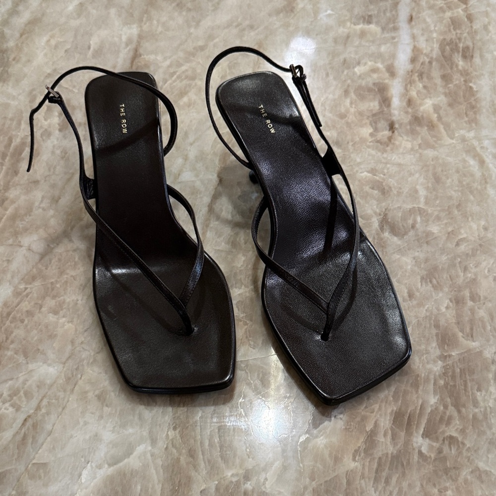 The Row Brown Strappy Sandals